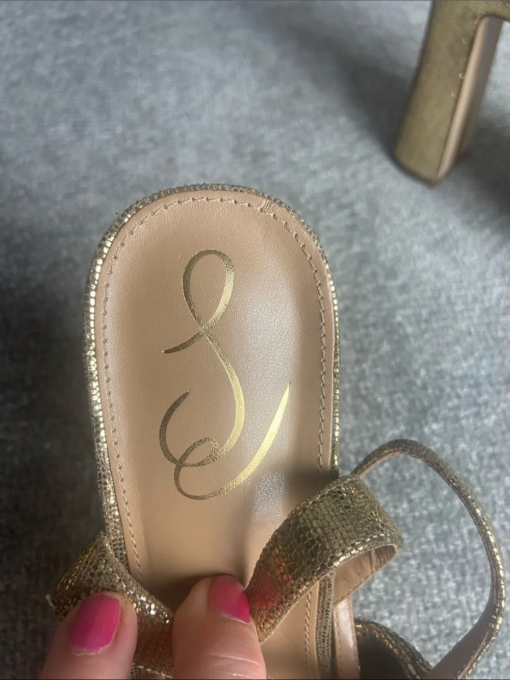 Sam Edelman sparkling gold